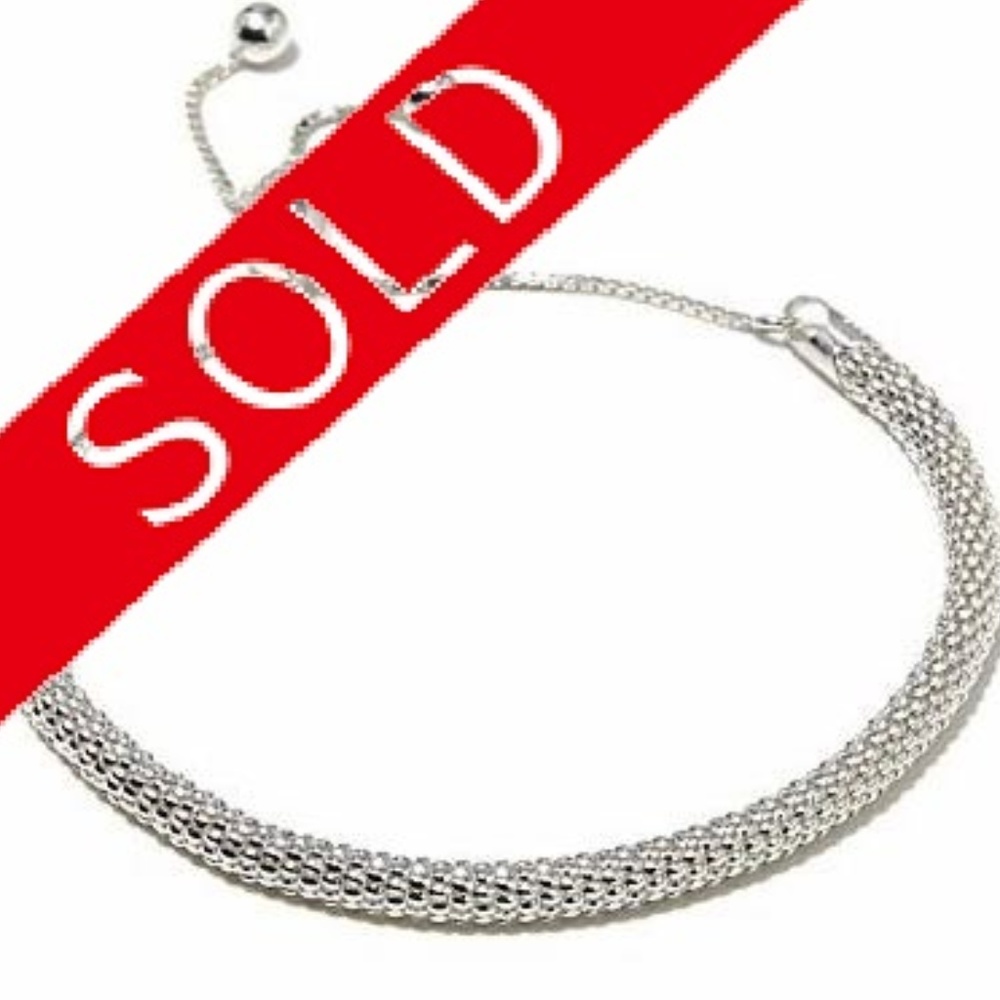 Adjustable Sterling Silver Bracelet